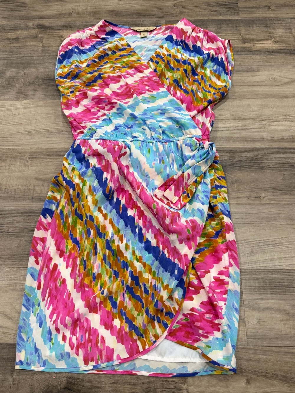 Presley Skye Silk Wrap Dress Size M